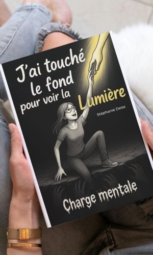 Mockup livre J'ai touché le fond pour voir la lumière